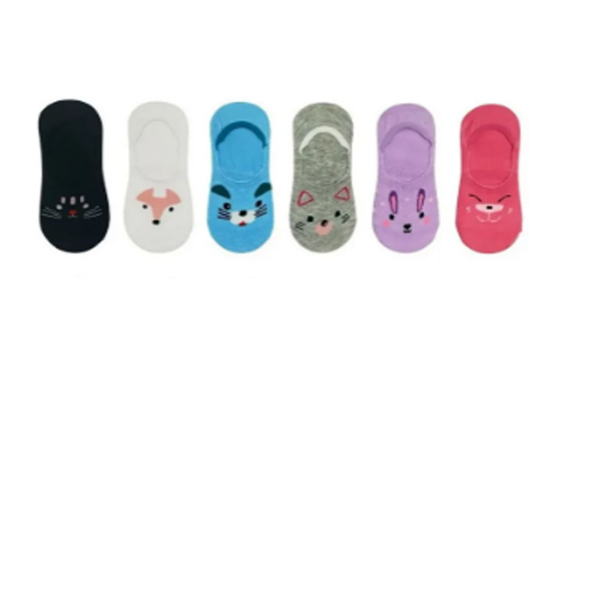 EVERSO - Pack 12 Calcetín Niña Invisible Con Diseño