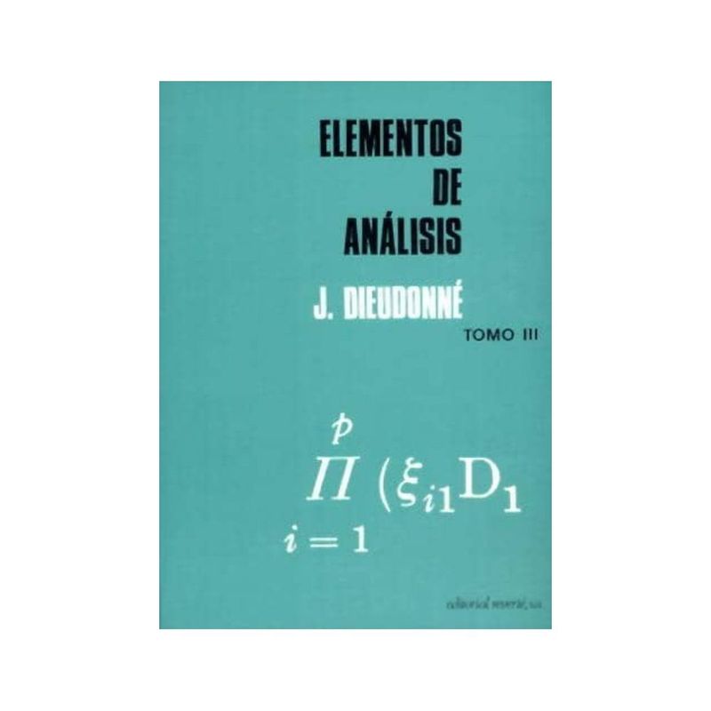 REVERTE - Elementos De Análisis.Volumen 3 - 1º Edicion