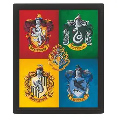 PYRAMID INTERNATIONAL - Poster 3D lenticular Harry Potter Colourful Crests