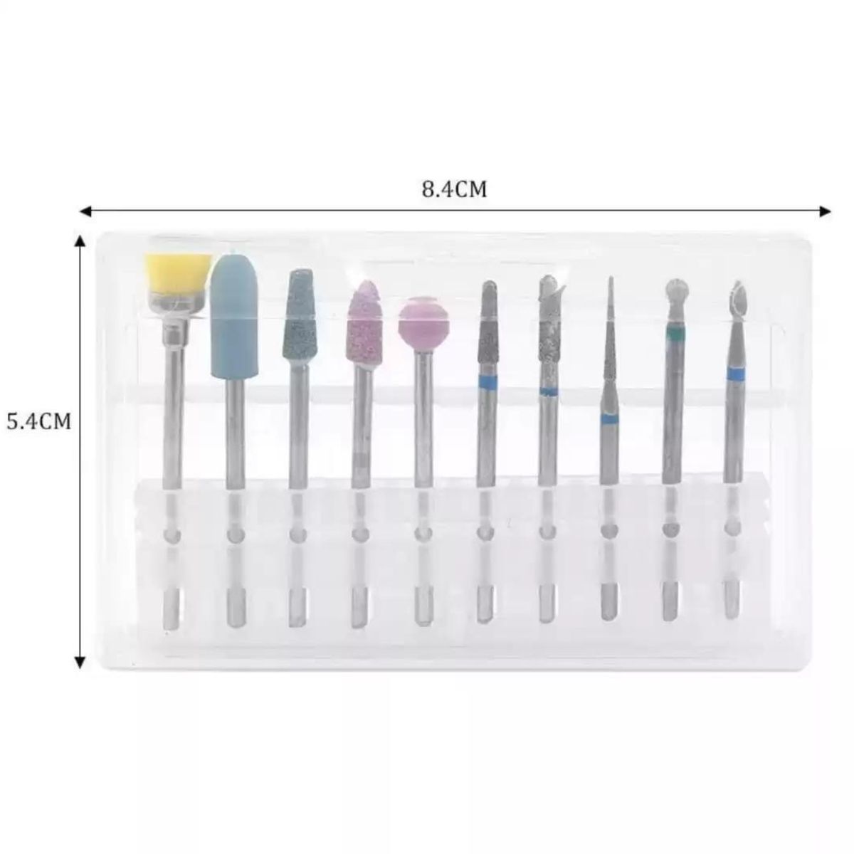 BLUUM - Kit 10 Fresas para Torno Manicure Rusa