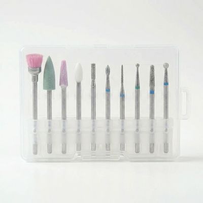 Imagen 2 del producto Set Profesional 10 Fresas para Torno Manicura Rusa y Pulido