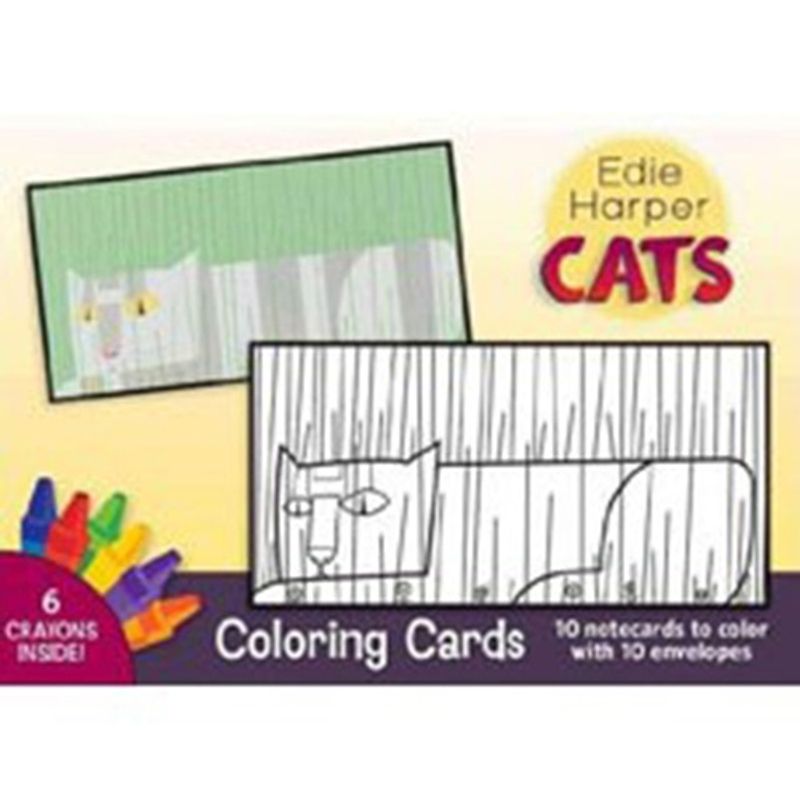 ANTARTICA LIBROS - Cats: Edie Harper (Coloring Cards)