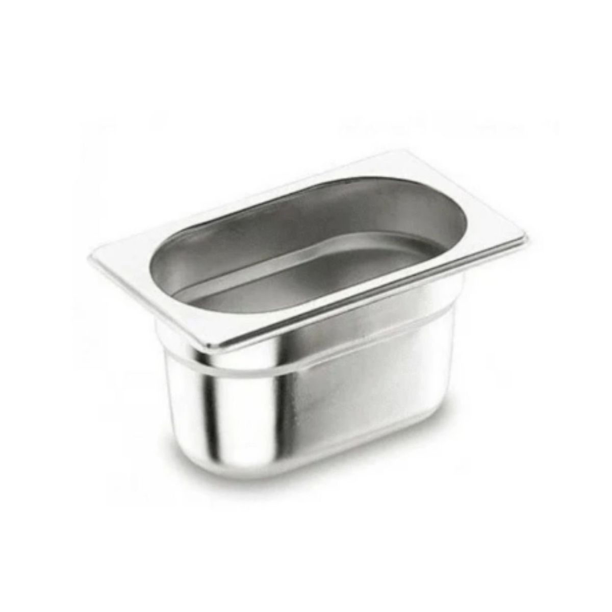 GENERICO - Deposito Gastronomico Acero Inox 1/9 10 Cm Con Tapa (17x10).
