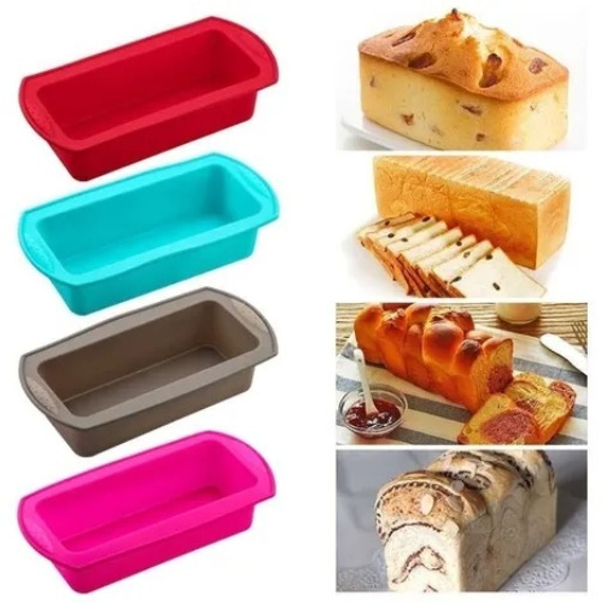 GENERICO - Molde Silicona Molde Silicona Pan Moldes Repostería Moldes