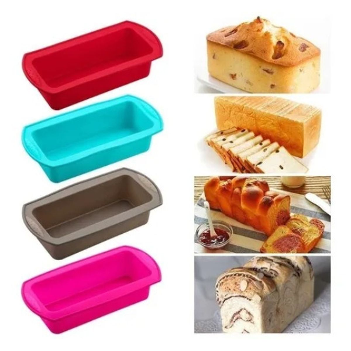 GENERICO - Molde Silicona Molde Silicona Pan Moldes Repostería Moldes