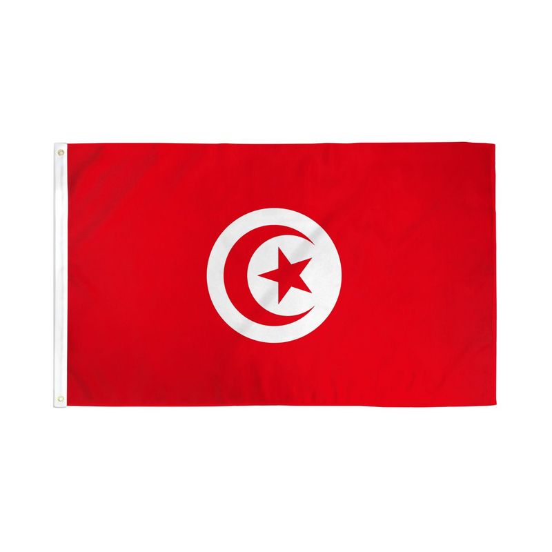 GENERICO - Bandera de Túnez de 150cm x 90cm
