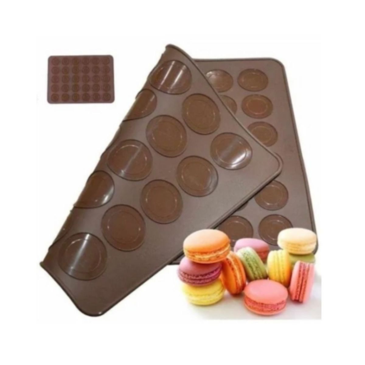 GENERICO - Laminas De Silicona Para Macarrones Para Horno Cocina.
