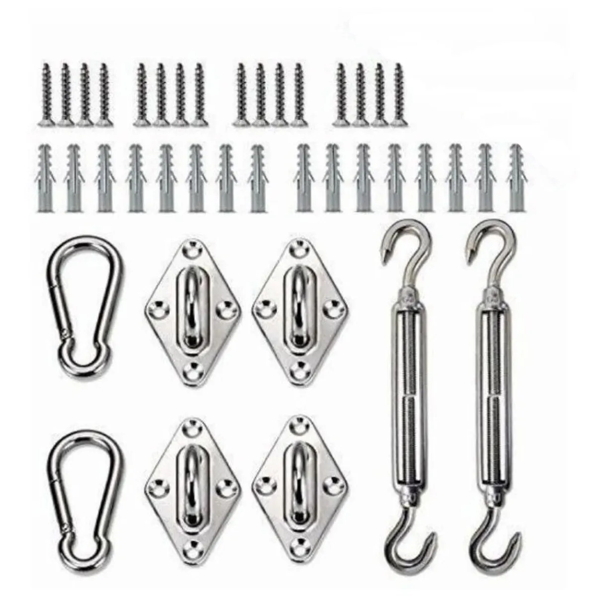 GENERICO - Kit Anclaje Herraje Toldo Vela