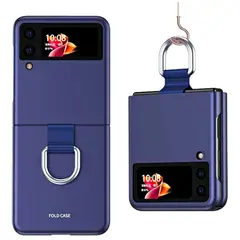 KUANGYE - Carcasa Con Anillo Para Samsung Galaxy Z Flip 3 Tpu Rigido