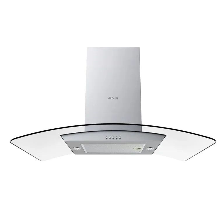 GRONER Campana Isla Gröner Inox 90 cm