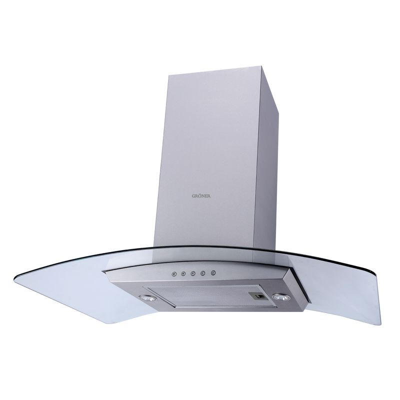 GRONER - Campana Isla Gröner Inox 90 cm