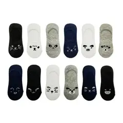 EVERSO - Pack 12 Calcetin Invisible Niño Algodón Con Bambú