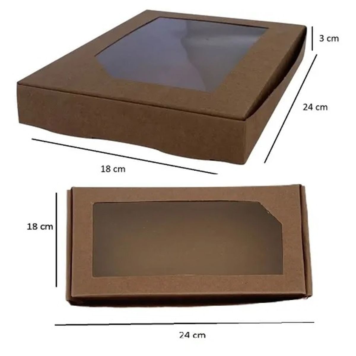 GENERICO - Caja Multiuso 5 Unid 24x18x3cm N°12 Café