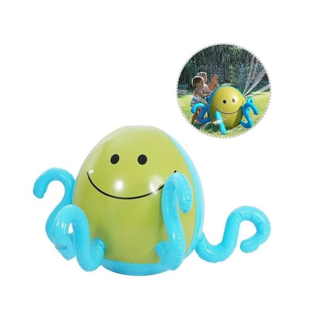 GENERICO - Pulpo Rociador Inflable Agua Verano Diversión