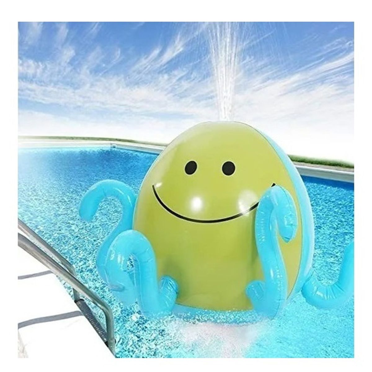 GENERICO - Pulpo Rociador Inflable Agua Verano Diversión