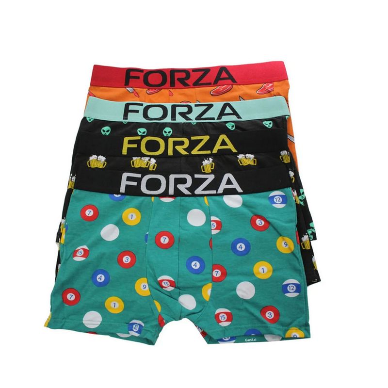 EVERSO - Pack 6 Boxer De Hombre Diseños Divertidos Forza.