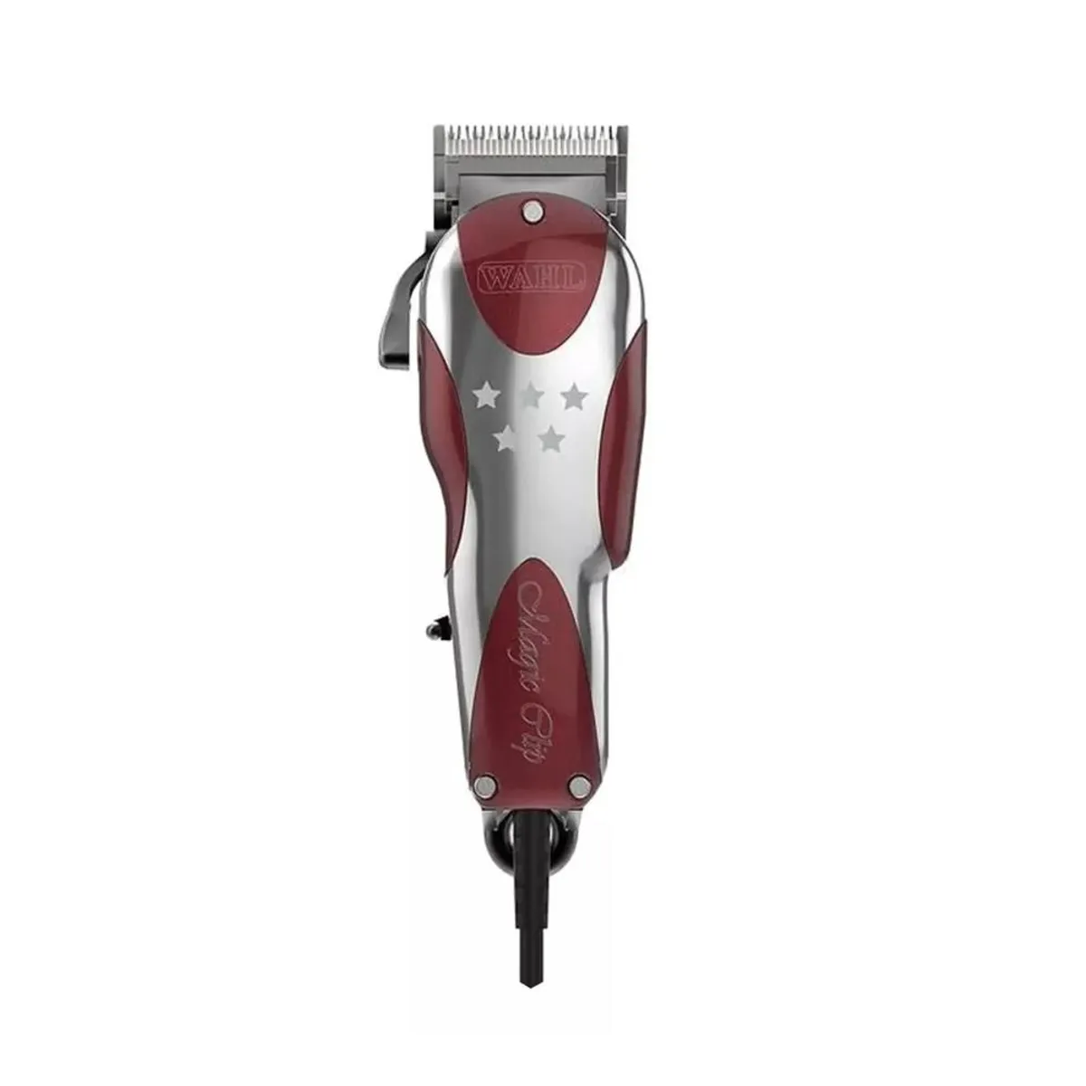 WAHL - Cortadora de cabello Wahl 5 Star Magic Clip plata y roja 220V