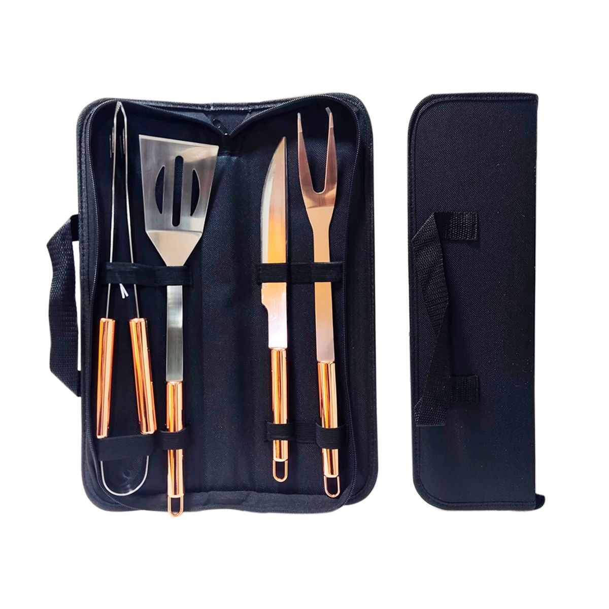 PERFECT CLASS - Set Asado Cobrizado 4 Piezas