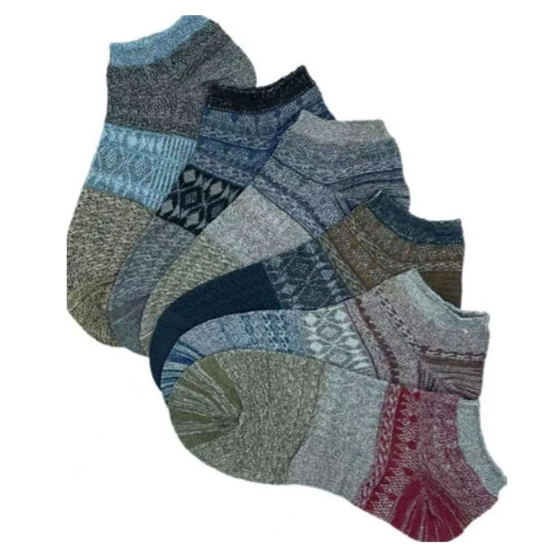 EVERSO - 12 Pares Calcetines Tobilleras Hombre Algodon Con Bambú