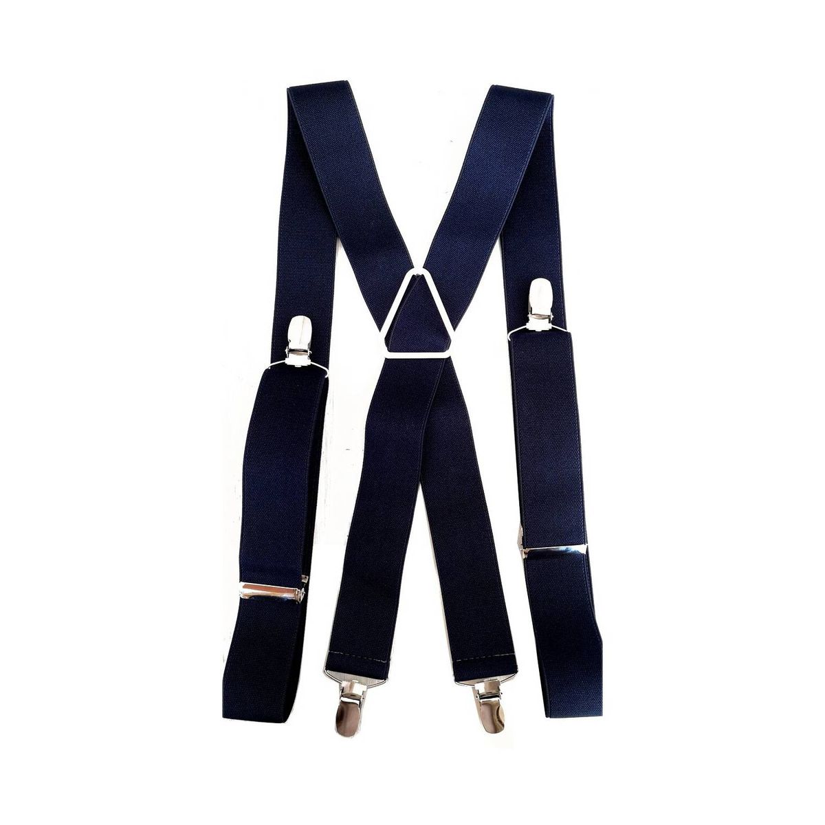LUCIA CORBATAS - Suspensor hombre azul marino 4 broches Luciacorbatas
