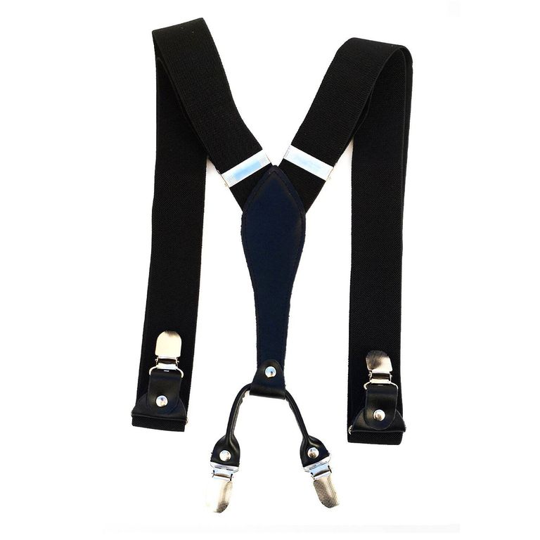 Suspensor negro liso Negro TALLA UNICA