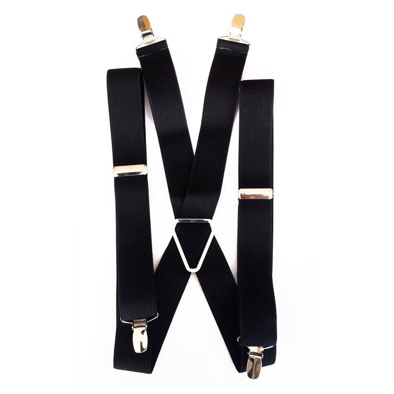 LUCIA CORBATAS - Suspensor negro new 4 broches, Luciacorbatas