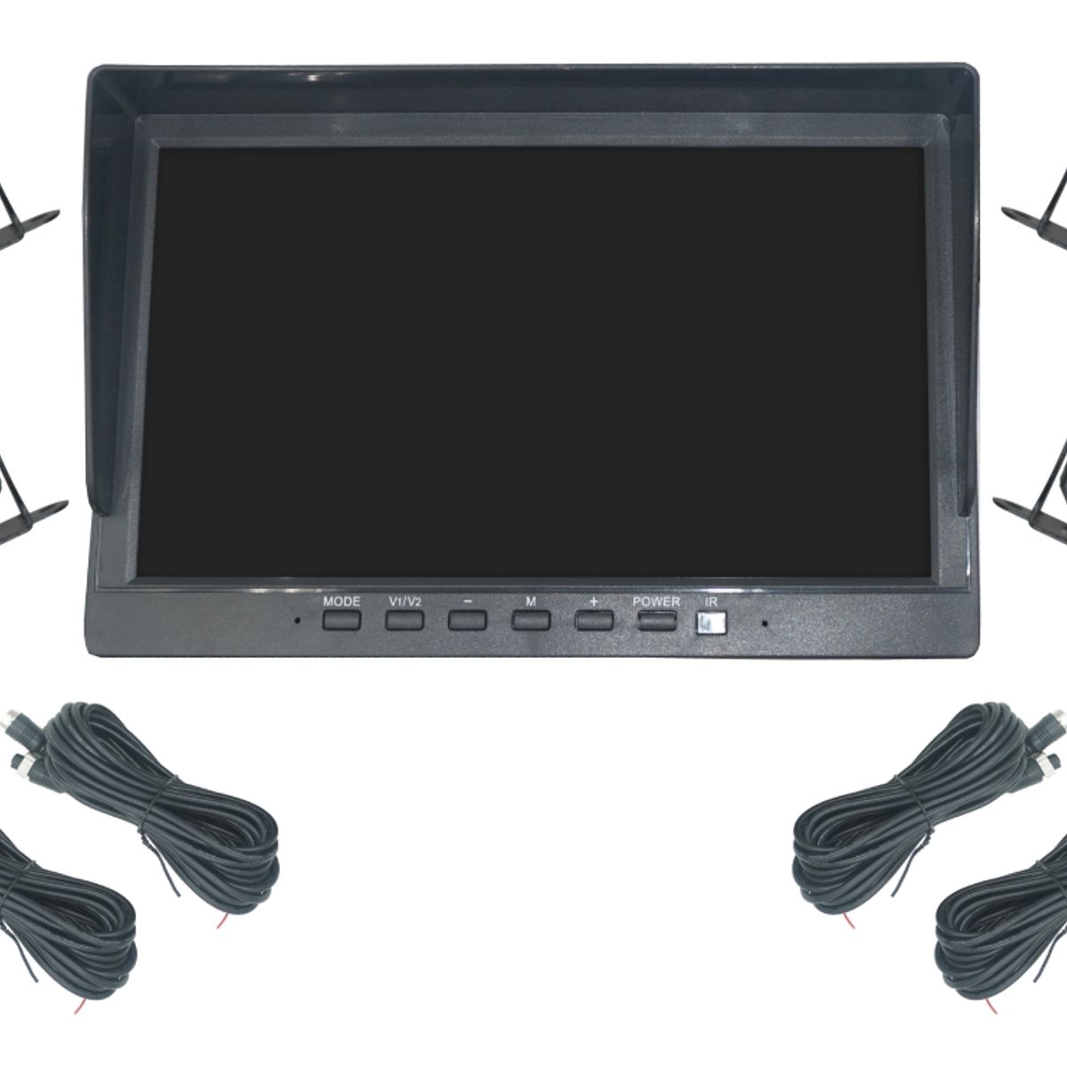 GENERICO - Kit Dvr Con Pantalla 10' Con 4 Camaras Para Camion O Bus