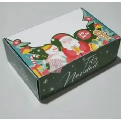 GENERICO - Caja Desayuno 10 Unid 33x23x10cm Navidad Verde