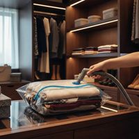 Bolsas Al Vacio 60x80 Cm Pack 12 Guarda Plumones Y Frazadas Ahorra Espacio Closet Figoimport