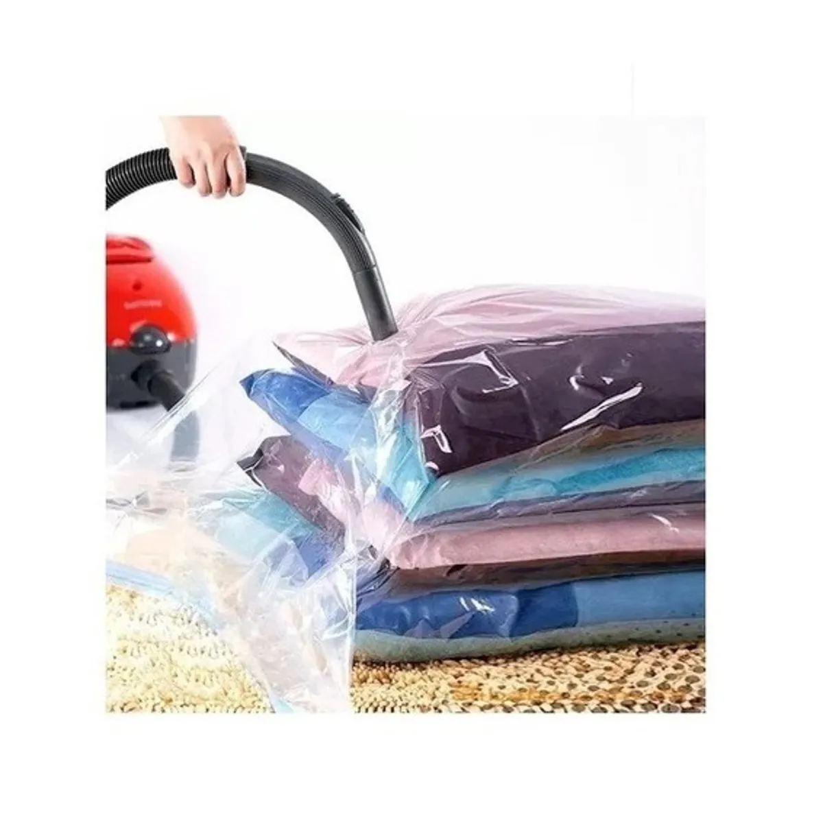 GENERICO - Pack 12 Bolsas Al Vacio Comprimir Ropa 80 X110