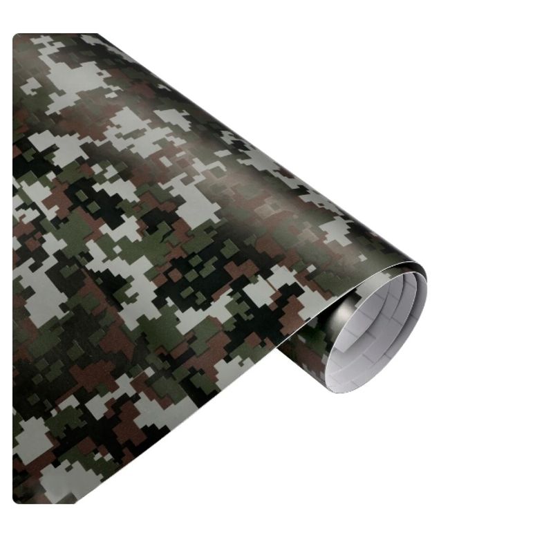 GENERICO - Papel Vinilo Camo PIXEL Tipo Militar Auto Camioneta Karvas