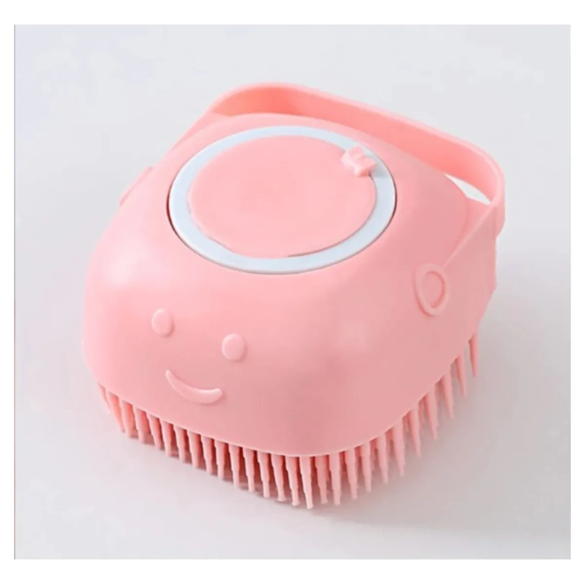 NPW - Cepillo de baño silicona suave depurador de masaje limpieza piel Rosa