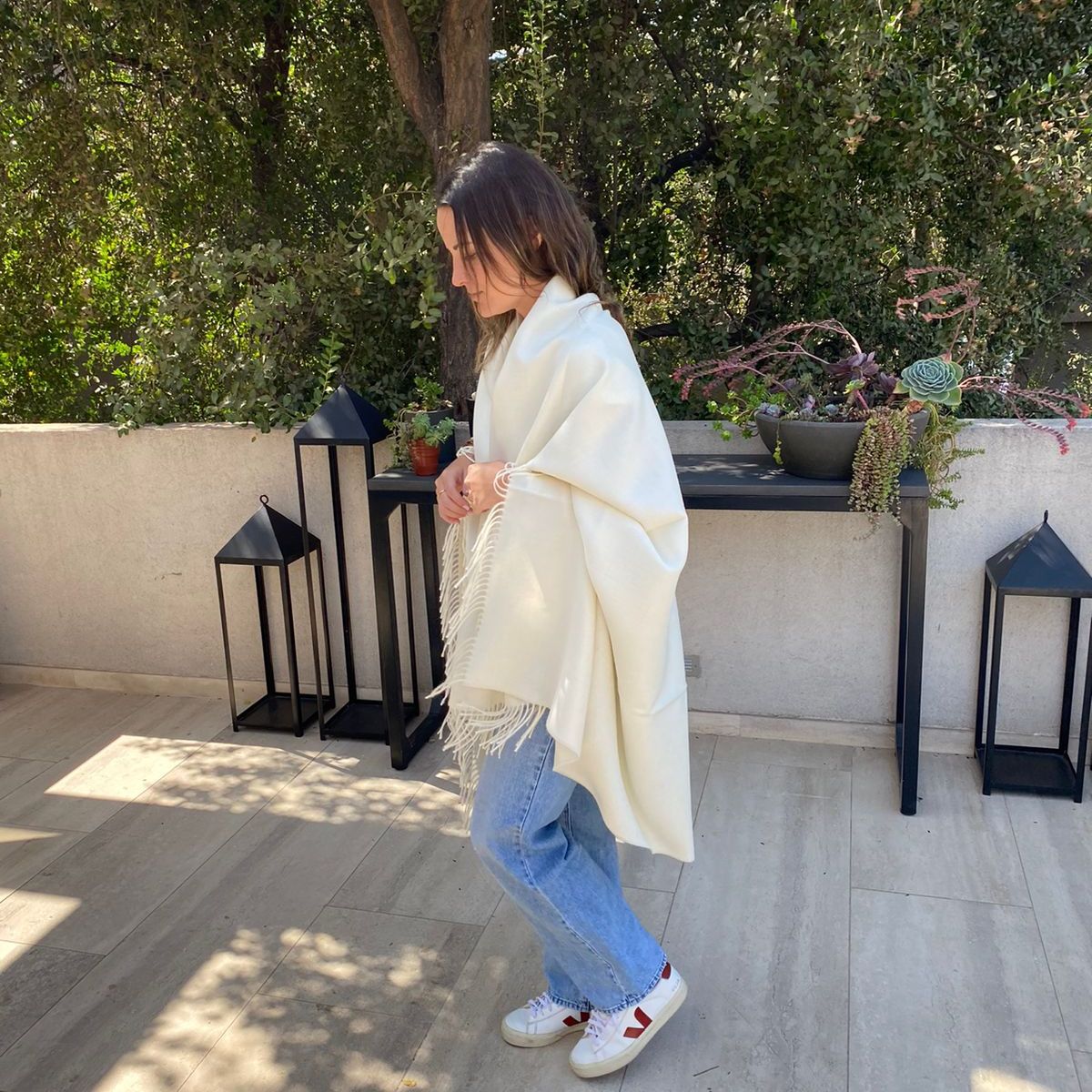 GENERICO - Manta Sumaq 100 Baby Alpaca - Blanco