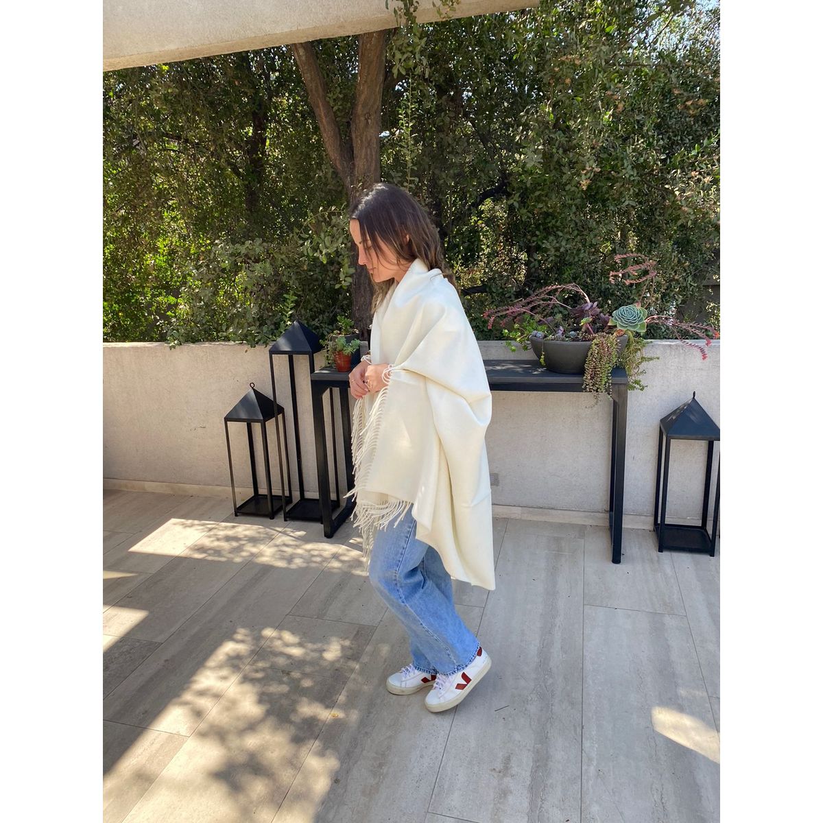 GENERICO - Manta Sumaq 100 Baby Alpaca - Blanco