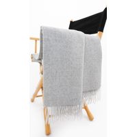 Manta Quipu 100 Baby Alpaca Eco - Gris Claro