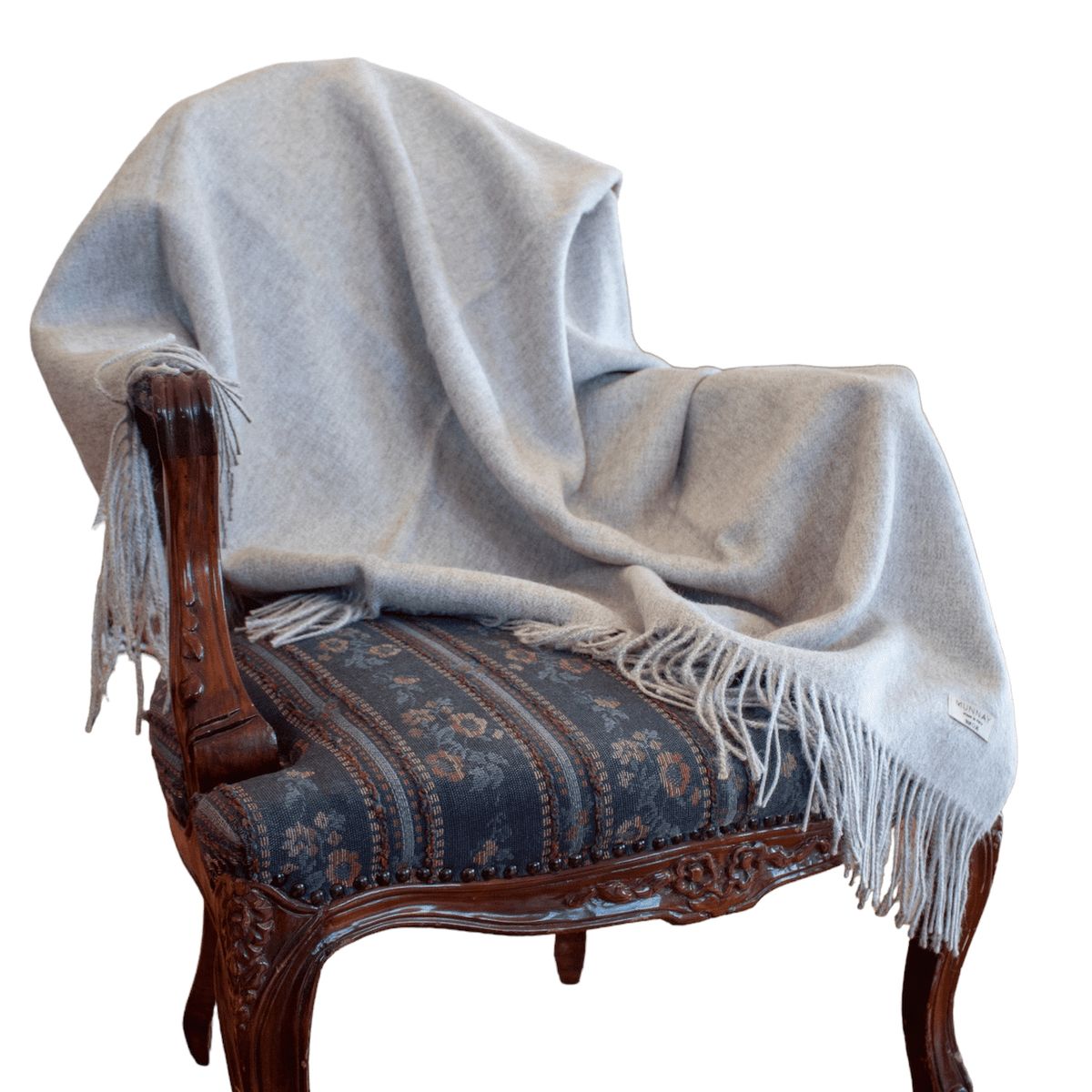 GENERICO - Manta Quipu 100 Baby Alpaca Eco - Gris Claro