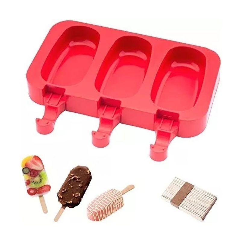 GENERICO - Molde De Silicona Para Helado Diseño Paleta Repostería