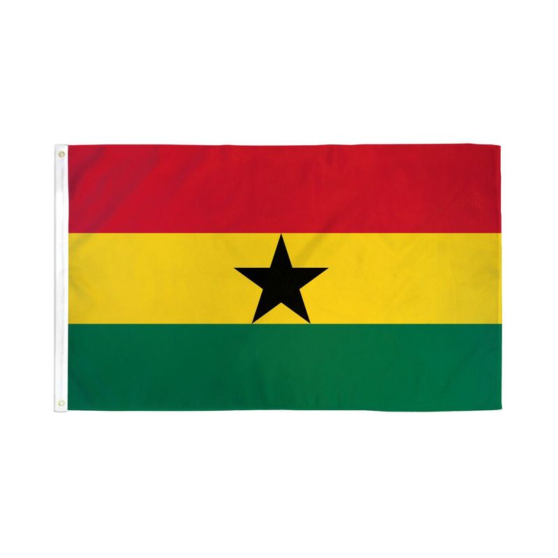 GENERICO - Bandera de Ghana de 150cm x 90cm