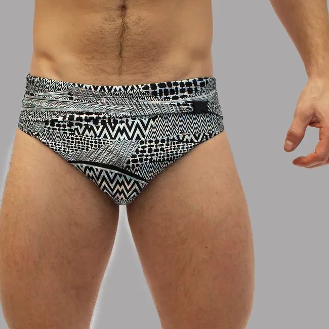 AIMARA - Sunga Estampada Silver Snake.