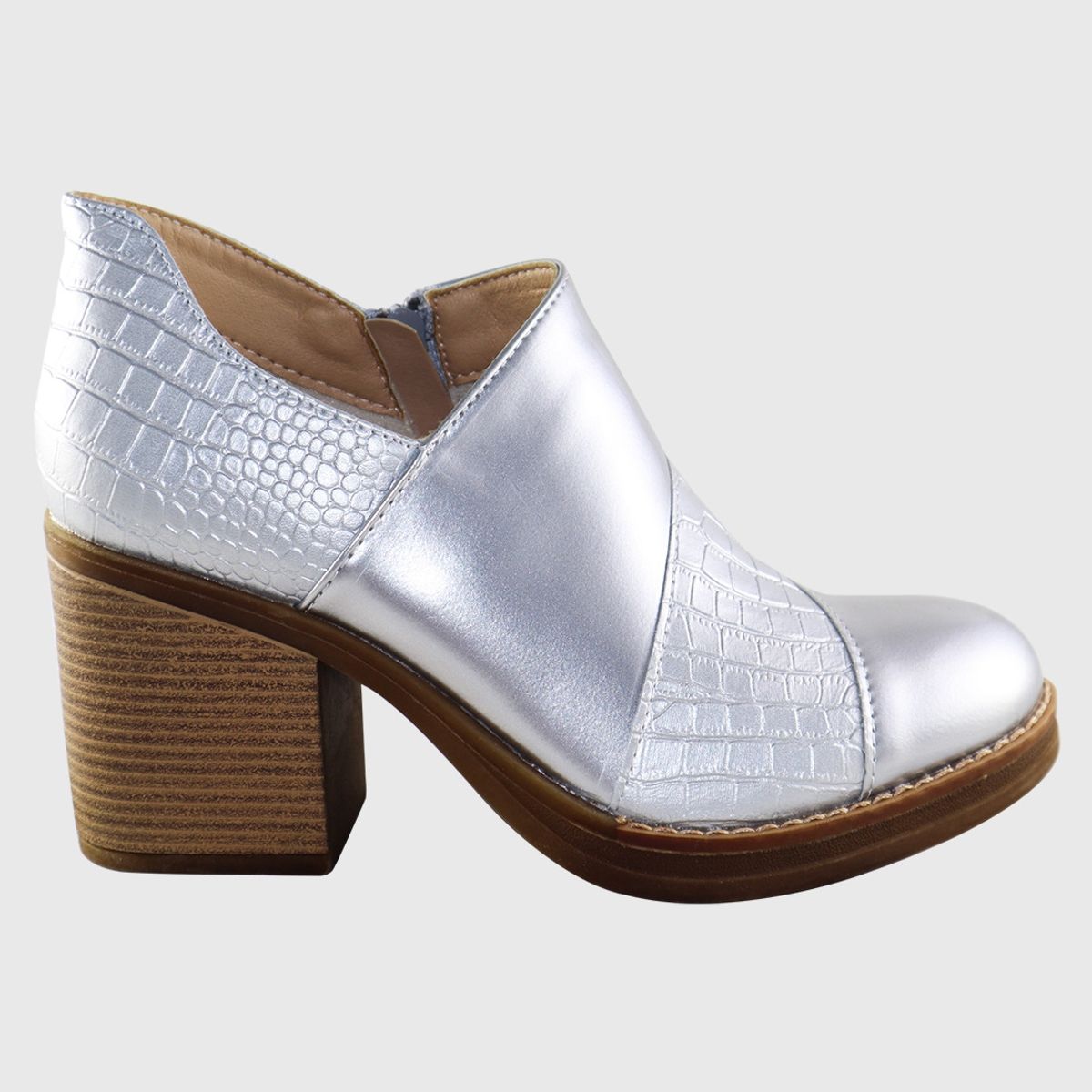 DINASTELLA - Botines taco alto Beiges para mujer Casuales Eneven Danicolle