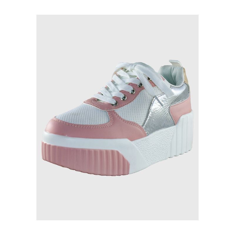 DINASTELLA - Zapatilla placa Rosado Danicolle