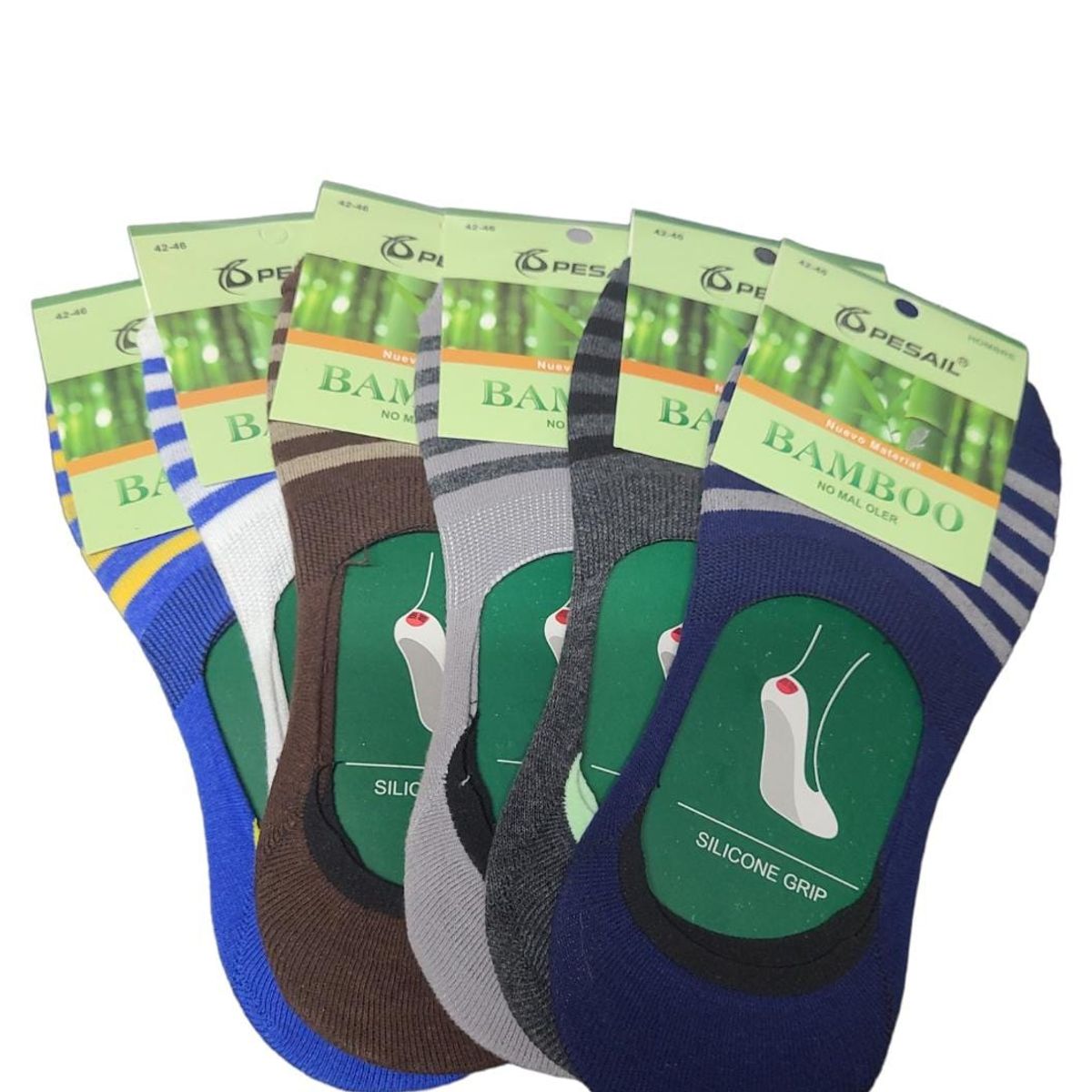 GARSIL - Calcetas Invisibles Cortas Deportivas Con Bambu Hombre - Docena