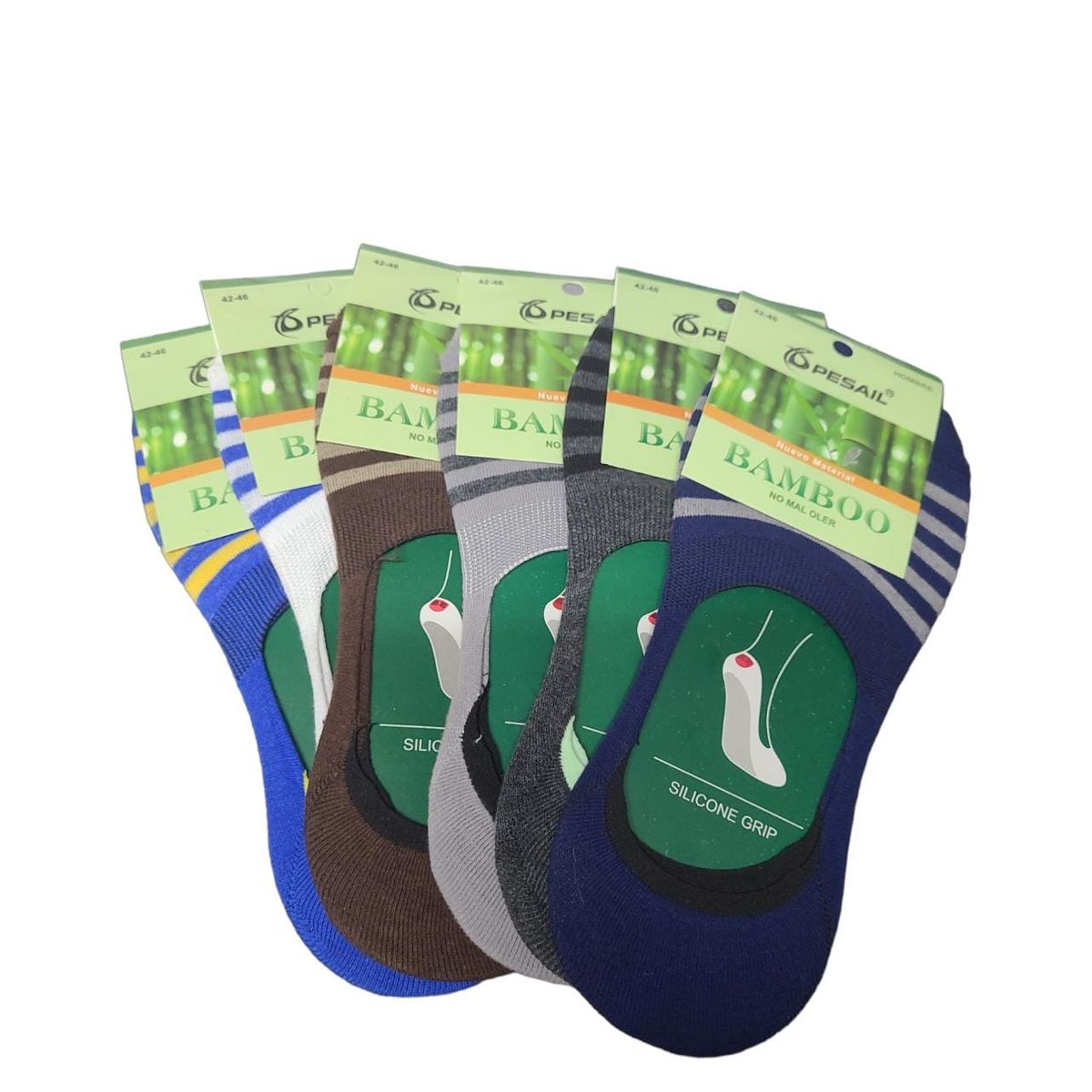 GARSIL - Calcetas Invisibles Cortas Deportivas Con Bambu Hombre - Docena
