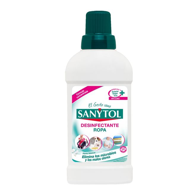 SANYTOL - DESINFECTANTE TEXTIL 500ML FLORES BLANCAS
