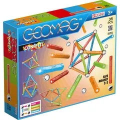 GEOMAG - Juego de Creacion Magnetico Confetti (35 piezas)