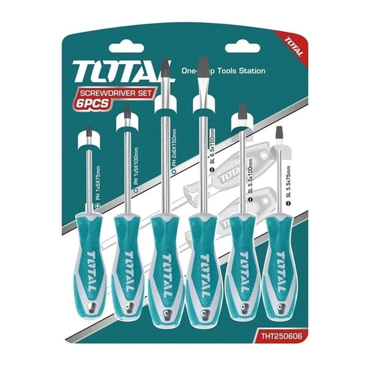 TOTAL TOOLS - Juego Destornilladores 6 Piezas