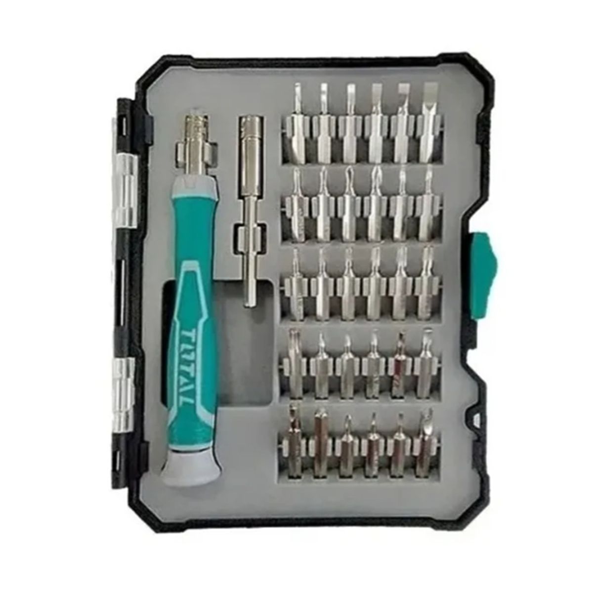 TOTAL TOOLS - Kit Juego De Destornilladores De Precision 32 Piezas