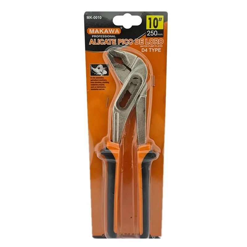 MAKAWA - Alicate Pico De Loro Ajustable Articulado 10 Pulgadas Makawa