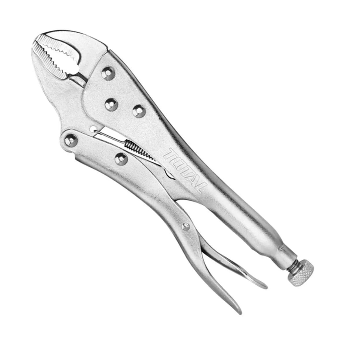 TOTAL TOOLS - Alicate Caiman De Presion Boca Curva 10 PuLG