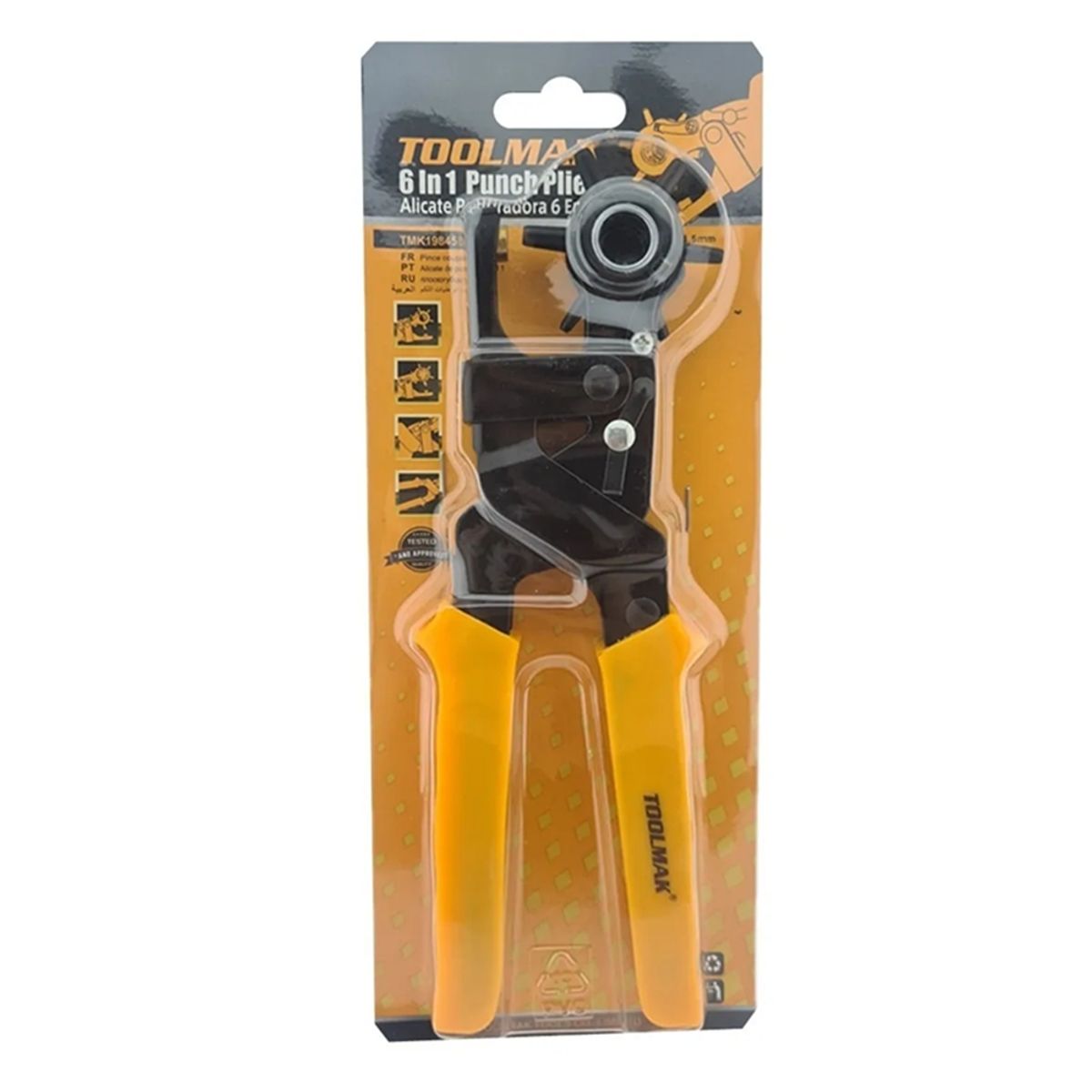 GENERICO - Alicate Sacabocado Perforador 6 En 1 Toolmak Tmk19845